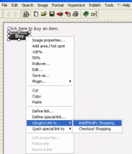 Pageville shopping cart plug in for EasyWebEditor screenshot